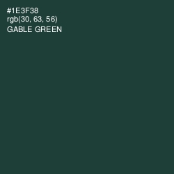 #1E3F38 - Gable Green Color Image